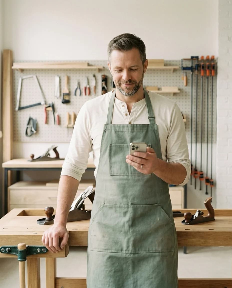 The self-employed — AI-generated illustrative image